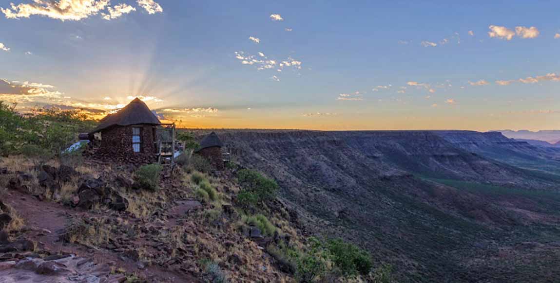 Grootberg lodge - Vue aérienne