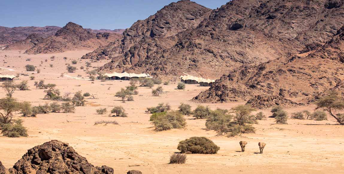 Hoanib Skeleton Coast Camp - Vue aérienne