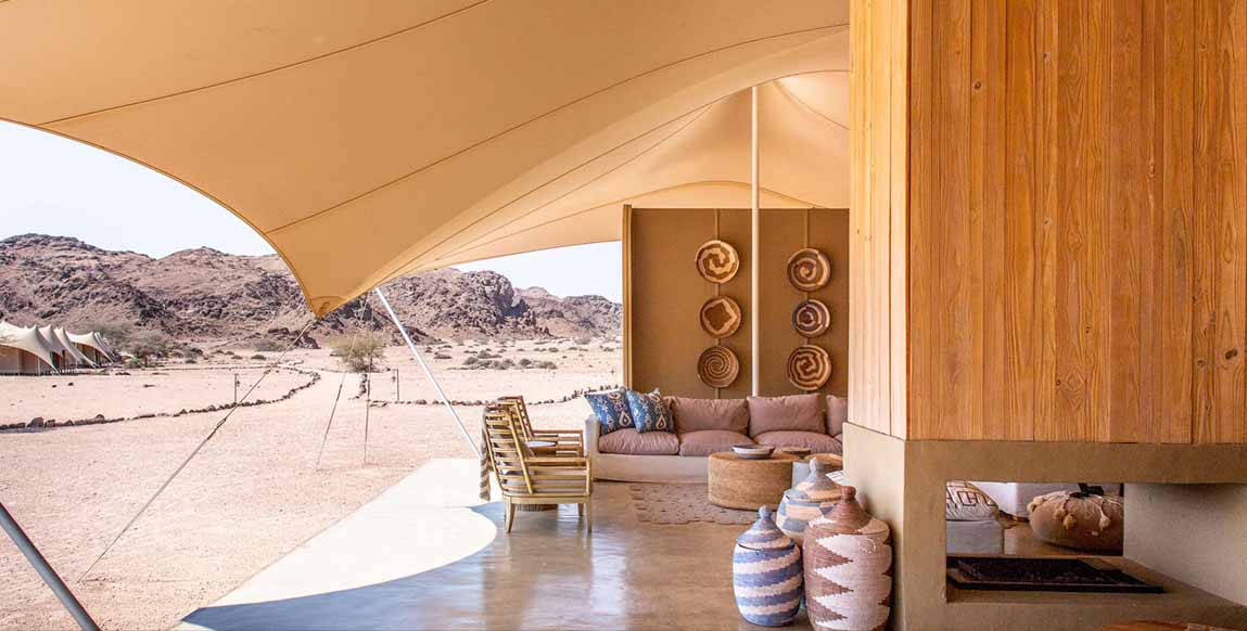 Hoanib Skeleton Coast Camp - Terrasse