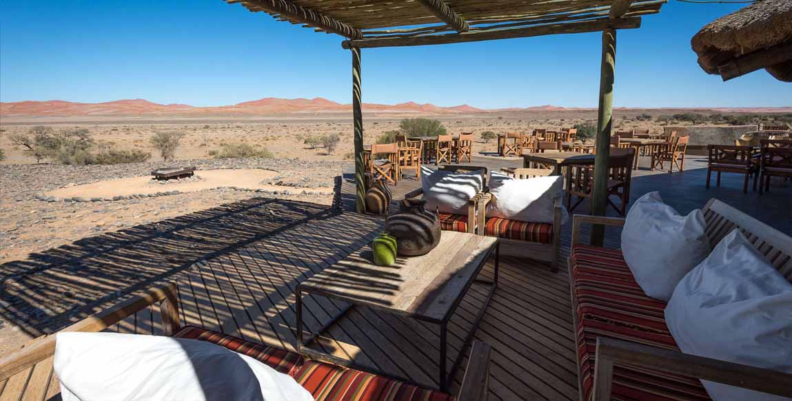 Kulala Desert Lodge - terrasse