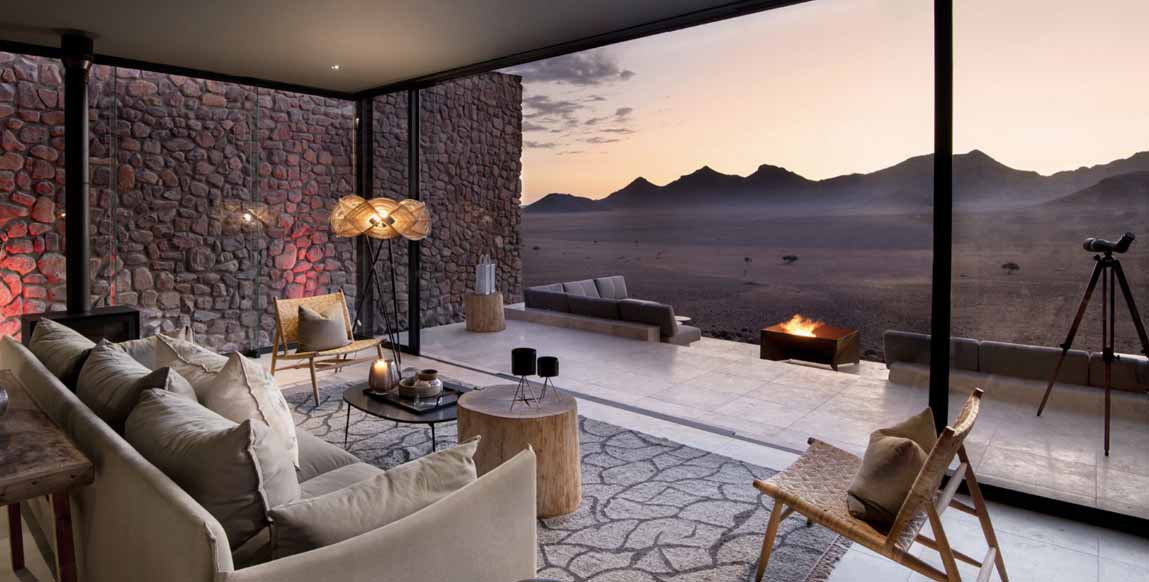 AndBeyond Sossusvlei Desert Lodge (Désert du Namib) - Salon