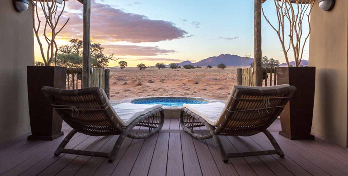 Sossusvlei Lodge (Désert du Namib) - Terrasse