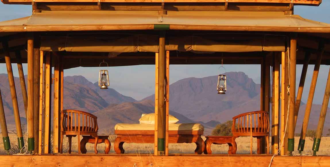 Wolwedans Private Camp - terrasse