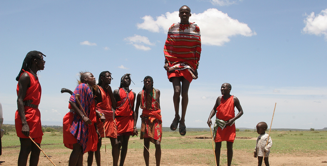 Le fameux saut des Masai